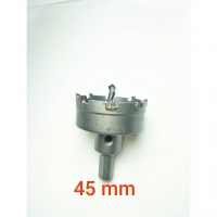 45 mm ดอกโฮลซอร์ คาร์ไบ เจาะเหล็กสเตนเลส เหล็กแหนบรถยนต์ เหล็กชุบแข็ง