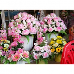 ให้เช่า กระถางโรมัน ดอกไม้แห้ง