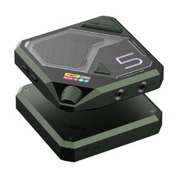 Hiby FD5 DAC/AMP ตั้งโต๊ะ Class A/AB ชิป AKM4493 x4 ในธีมไซเบอร์พังค์ รองรับ MQA ประกันศูนย์ไทย