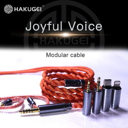 ขาย Hakugei joyful voice Orange สายอัพเกรดหูฟัง Hybrid 3 ธาตุ ระดับเทพ [สีส้ม]