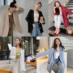 Blazer เบลเซอร์ สูทลินิน สูทสไตล์เกาหลีทรงOversize สไตล์ชิคๆคูลๆ