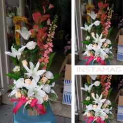 แจกันดอกไม้แห้ง