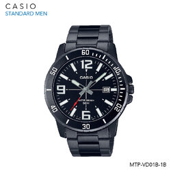 Casio Standard นาฬิกาข้อมือผู้ชาย สายแสตนเลส รุ่น MTP-VD01B-1B MTP-VD01B-5B