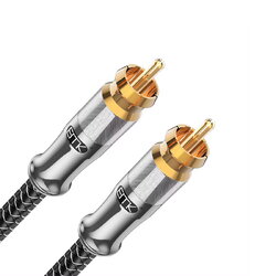 ERTK Silver Coaxial สายสัญญาณ SPDIF , RCA สำหรับ ลำโพง แอมป์ DVD CD เครื่องเสียง คุณภาพสูง