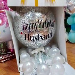 ลูกโป่งเซตกล่องกริตเตอร์ Surprise Box Balloon 24