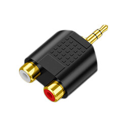 ERTK Dual RCA to 3.5 Adapter หัวแปลงแบบ RCA คู่ขาวแดง เป็น 3.5 สำหรับ คอมพิวเตอร์ TV ประกันศูนย์ไทย
