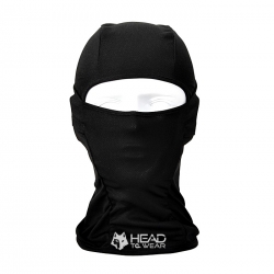 โม่งผ้าบัฟคลุมหัว สีดำล้วน (เนื้อผ้าหนาพิเศษ) รหัส GV010