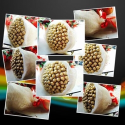 ช่อเฟอเรโร่ (Ferrero Rocher) 99 ลูก กระดาษสีครีม