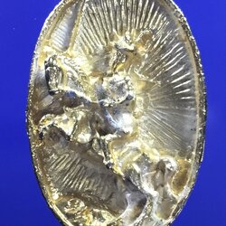 เหรียญหล่อพระเจ้าตากสินมหาราช รุ่นกู้ชาติไทย สร้างที่วัดอินทราม ตลาดพลู 2518