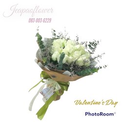 ช่อดอกกุหลาบสีขาว ง้อคืนดีแฟน