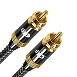 ERTK Premium Coaxial สายสัญญาณแบบ SPDIF 5.1 โคแอคเชียล รองรับ เครื่องขยายเสียง ซับวูฟเฟอร์ ทีวี ประกันศูนย์ไทย