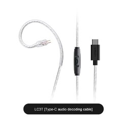 Simgot LC3T สายอัพเกรดหูฟัง OFC ชุบเงิน DAC CX31988 ในตัว ขั้ว 2พิน0.78 ปลั้ก TypeC ประกันศูนย์ไทย