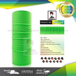 ผ้าบัฟ ผ้าโพกหัว ผ้าคาดผม HeadToWear สีเขียว รหัส AB1118
