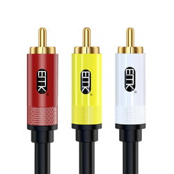 ERTK AV เข้า 3 ออก 3 สาย สัญญาณภาพและเสียง AV เข้า 3 ออก 3 เหลือง ขาว แดง ประกันศูนย์ไทย