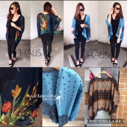 เสื้อคลุมผ้าชีฟองลายสวยใส่เย็นสบาย