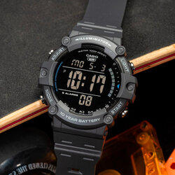 นาฬิกาข้อมือ Casio Standard Men AE-1500WH AE-1500WHX Series แบตอึด 10th year battery AE-1500WH-1A AE-1500WHX-1A AE-1500WHX-3