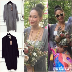 เสื้อคลุมCardigan ผ้าไหมพรมตัวยาว **งานติดป้ายตามแบบค่ะ**