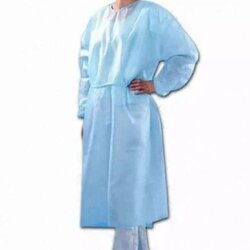 เสื้อกาวน์ใช้คลุมสำหรับการป้องกันผู้ปฏิบัติงานชนิดใช้ครั้งเดียวทิ้ง เพื่อลดการปนเปื้อนต่าง ๆ จากขณะปฏิบัติงาน