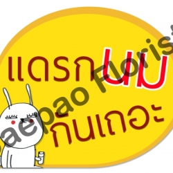 ป้ายคำพูดงานแต่ง ( ป้ายพร็อพ )