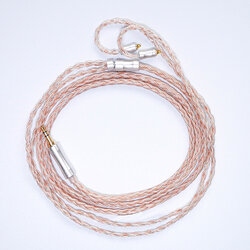 Hakugei copper surfer [รุ่นไม่มีไมค์] สายเปลี่ยนหูฟัง 5N OCC Litz + 5N OCC ชุบเงิน Litz