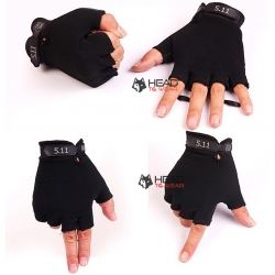 ถุงมือครึ่งนิ้ว 5.11 : สีดำ Black รหัส GT013