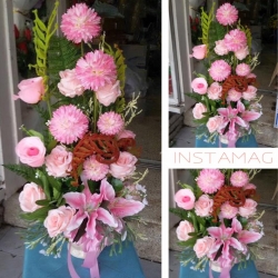 แจกันดอกไม้แห้ง