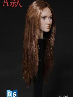 DS Toys D-002A Female Headsculpt หัว แม็คกี้ คิว ผมตรง