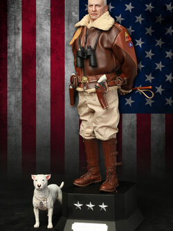 DID A80164+E60071 1/6 WWII General of the United States Army - George Smith Patton Jr.+Accessory Kit