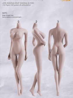 PHICEN S07C ผิวขาวอกใหญ่เหมือนจริง with stainless steel skeleton in pale