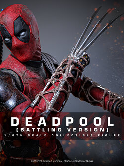 Hot Toys MMS782 Deadpool & Wolverine - Deadpool (Battling Version)