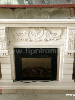 เตาผิงหินอ่อนแกะสลัก