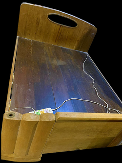 เตียงไม้สัก5ฟุต เตียงไม้โบราณ เตียงไม้วินเทจ อายุหลายสิบปี