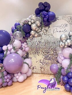 แบรคดรอป sequin wall