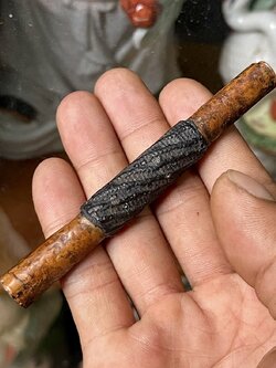 ตะกรุดหลวงปู่ทิมวัดละหารไร่ โค้ดเลข3 ปี17 ขนาด4นิ้ว