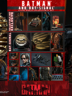 Hot Toys MMS641 1/6 The Batman - Batman and Bat-Signal
