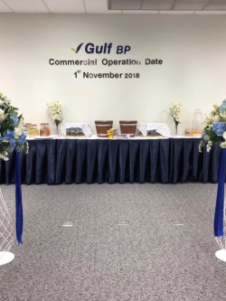 สแตนดอกไม้เปิดงาน พร้อมตัดริบบิ้น Grand Opening