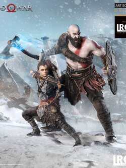 Iron Studios Deluxe Art Scale 1/10 God of War - Kratos and Atreus (16)