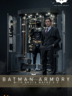 Hot Toys MMS750 The Dark Knight - Batman Armory with Bruce Wayne (2.0)
