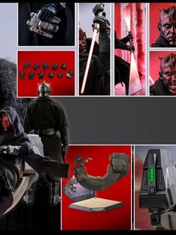 Hot Toys DX17 STAR WARS EPISODE I: THE PHANTOM MENACE - DARTH MAUL WITH SITH SPEEDER (Special Edition)