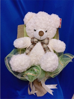 ช่อดอกไม้ ตุ๊กตาหมี