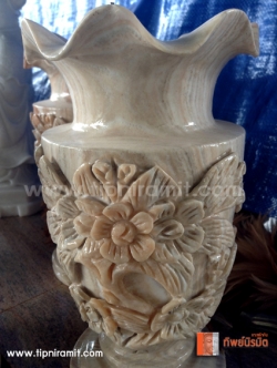 แจกันดอกไม้ สูง18ก้วาง14