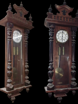 นาฬิกาไหมซอ GB เยอรมัน หน้าปัดกระเบื้อง นาฬิกาไหมซอสองถ่วง