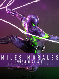 Hot Toys VGM68 Marvel's Spider-Man 2 - Miles Morales (Purple Reign Suit) [Hot Toys Exclusive]
