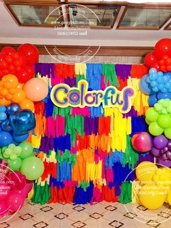 ฺBack drop colorful