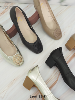 ทรงปกติ เปลี่ยนไซส์ได้-ไม่รับคืน Zenachoo รุ่น Lauri สูง 2นิ้ว หนังแกะ พื้นนิ่ม นวัตกรรมแม่เหล็กจากญี่ปุ่น ใส่สบาย