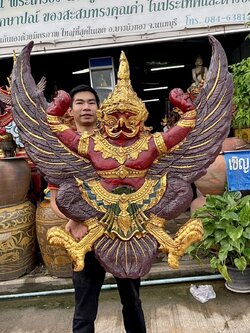 พญาครุฑองค์ใหญ่ ครุฑแขวนผนัง ขนาด1เมตร ครุฑสุบรรณ