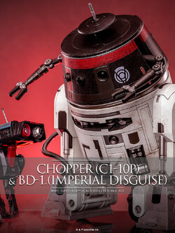 Hot Toys TMS152 Star Wars - Chopper (C1-10P) & BD-1 (Imperial Disguise) [Hot Toys Exclusive]