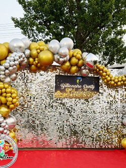 Backdropงานเลี้ยงบริษัทตรีมคนรวย