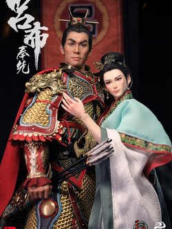 303TOYS MP033 + MP035 1/6 THREE KINGDOMS - LV BU, FENGXIAN & DIAO CHAN (THREE FIGURE ULTIMATE VERSION) + RED RABBIT (EXCLUSIVE VERSION) FULL SET