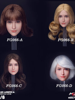 Fire Girl Toys FG066 1/6 European and American sweet women headsculpt